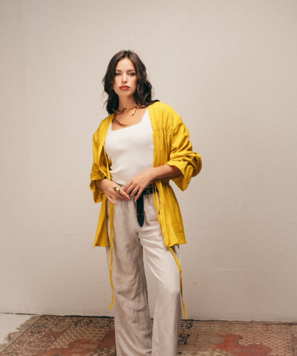Yellow String Top