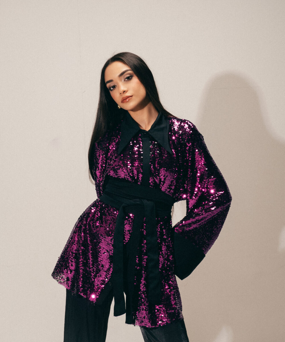 The Night Glam Top in Magenta - Image 6