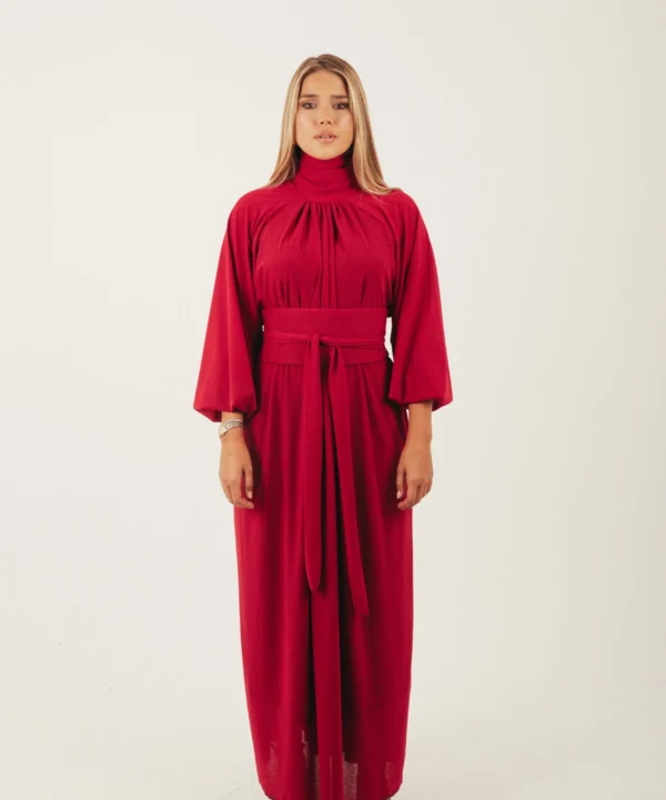 The Ruby Flame Bow Dress