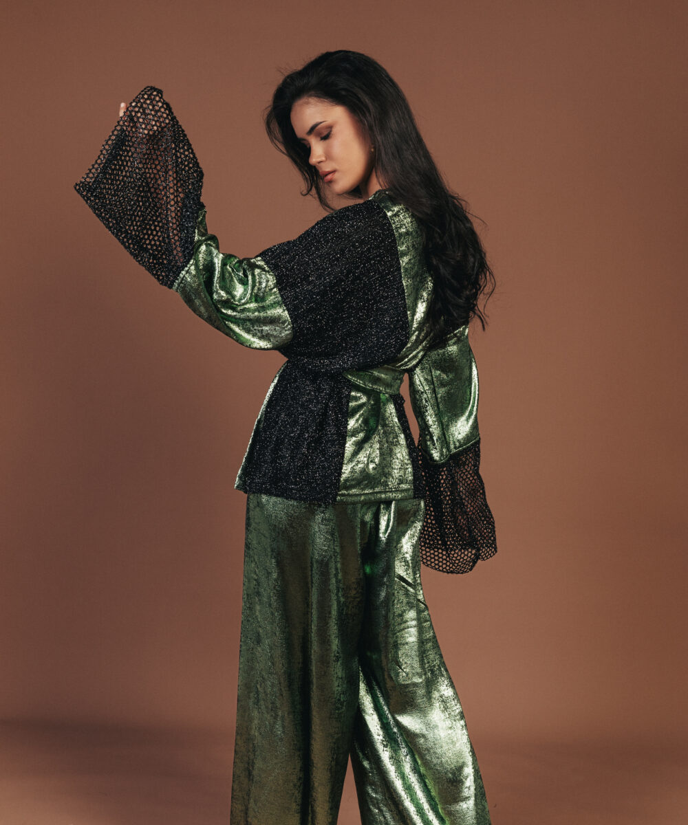 Green Lurex Kimono - Image 10
