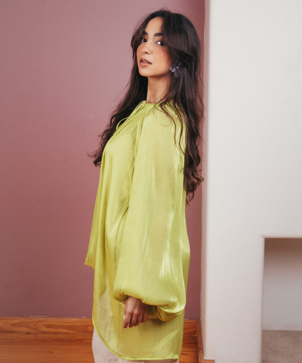 The Luxe Serenity Top - Lime - Image 10
