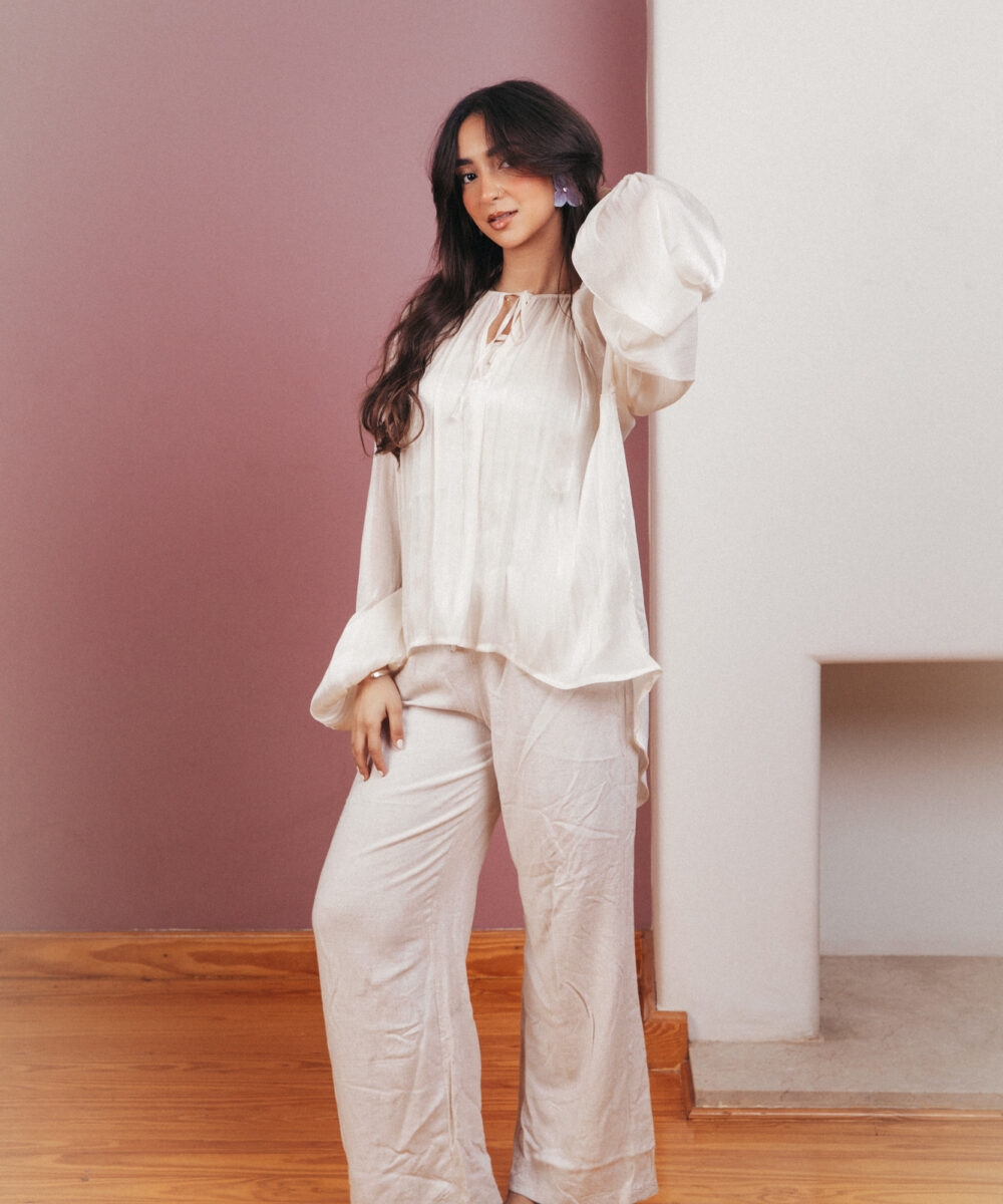 The Luxe Serenity Top - Creme - Image 4