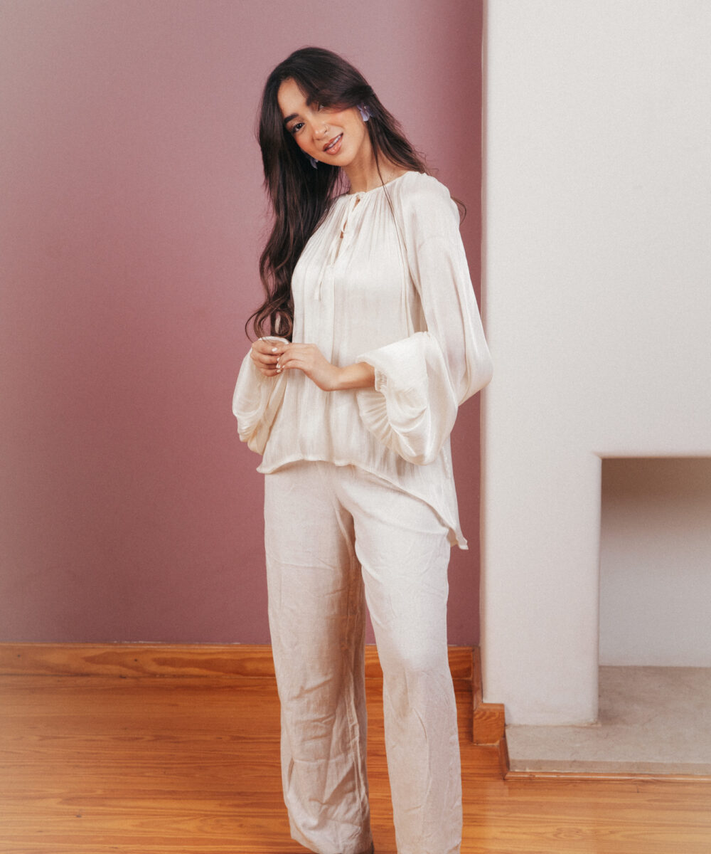 The Luxe Serenity Top - Creme - Image 2