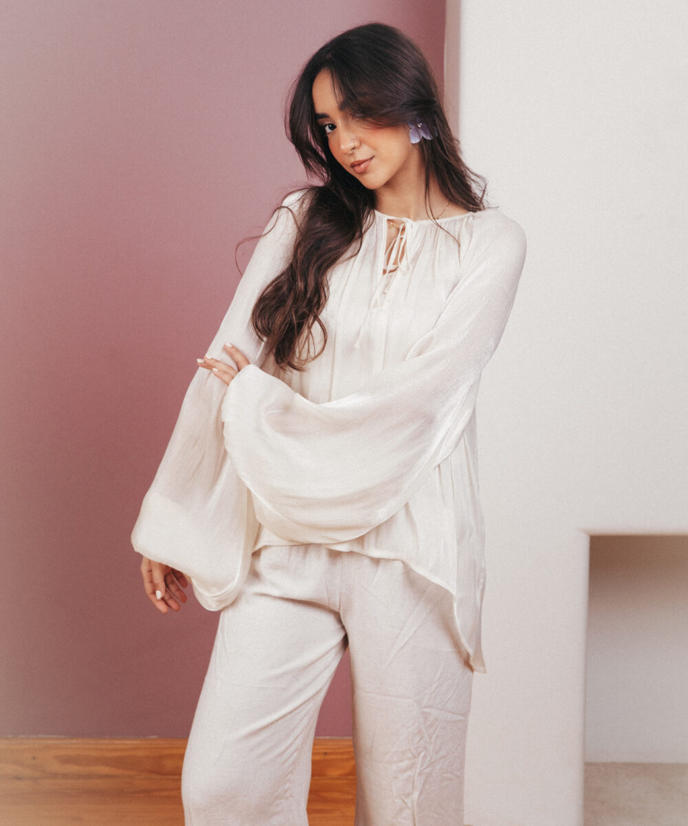 The Luxe Serenity Top - Creme - Image 3