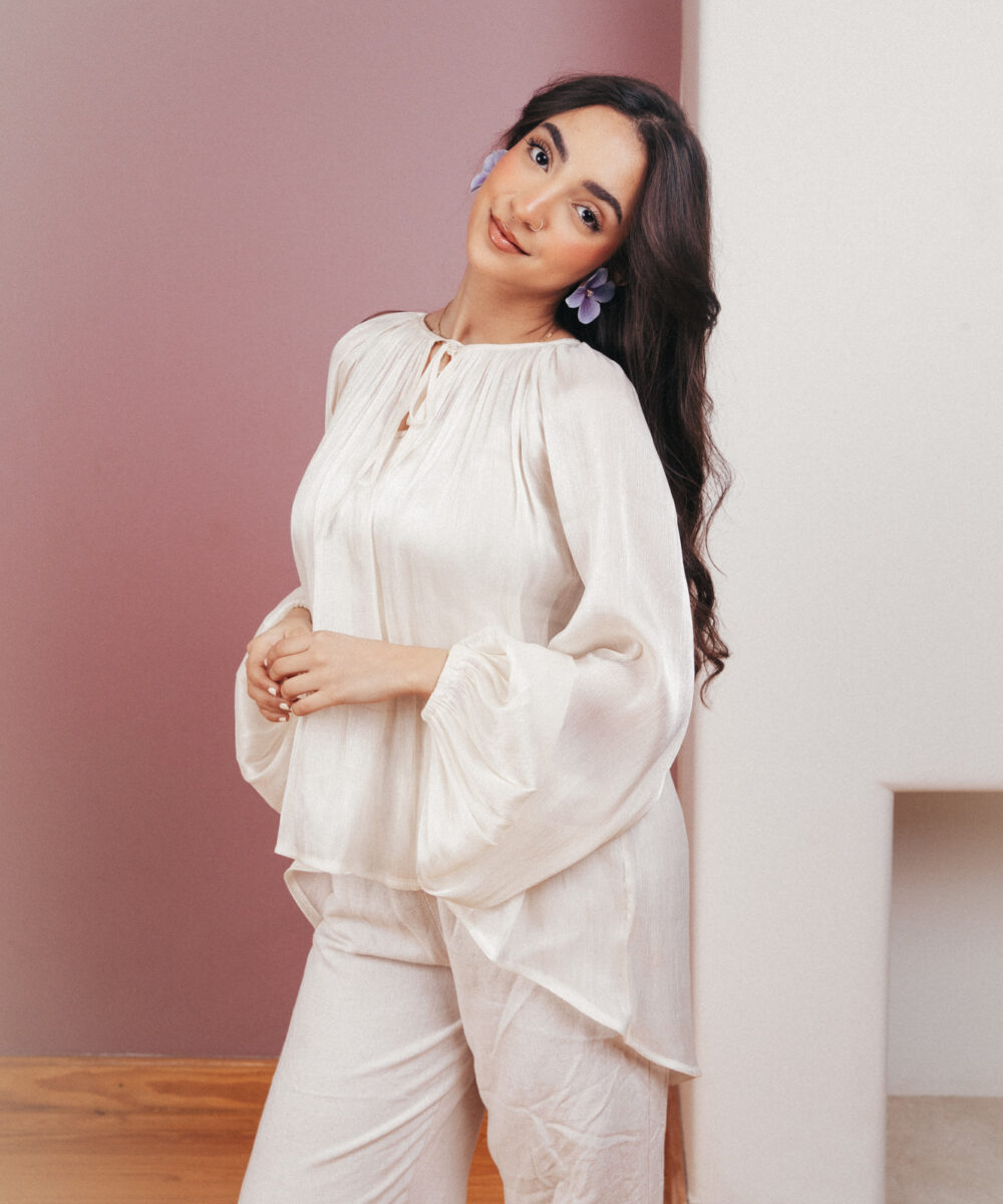 The Luxe Serenity Top - Creme - Image 8