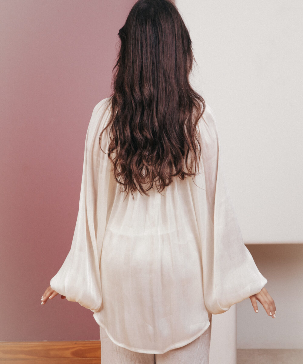 The Luxe Serenity Top - Creme - Image 5