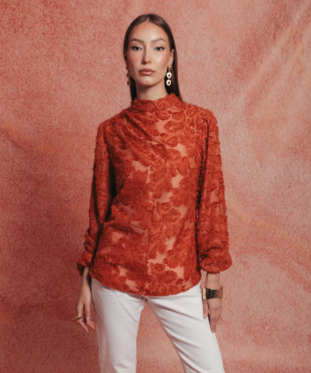 Latina Draped Set- Peach - Image 6