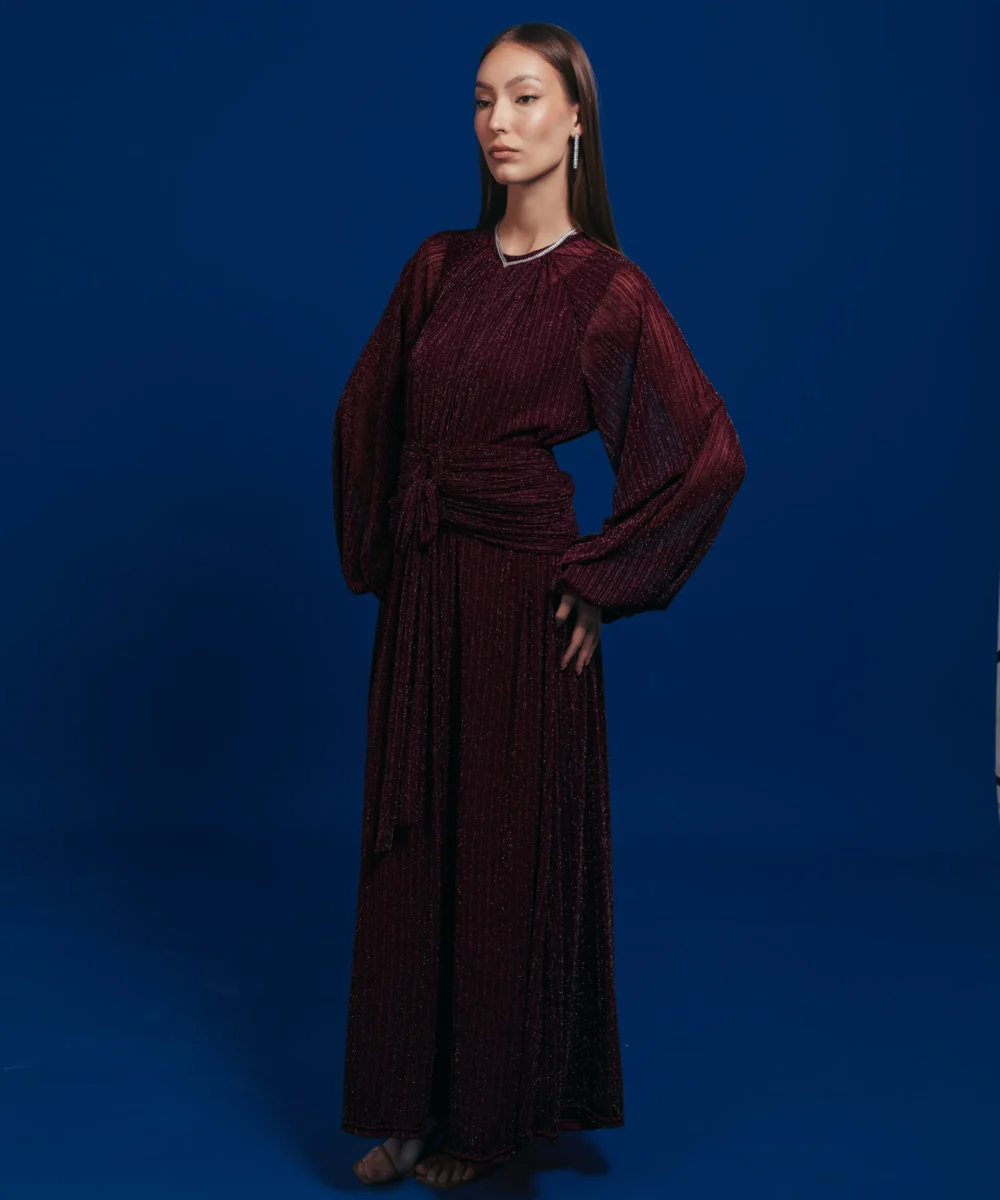 Draped Sparkle Dress - Image 7