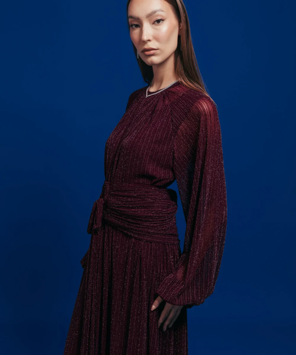 Draped Sparkle Dress - Image 3