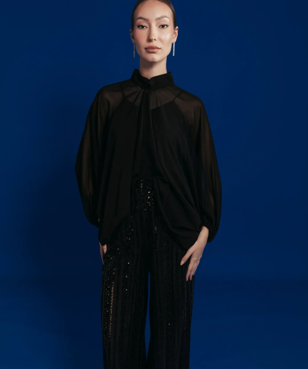Black chiffon Top - Image 6