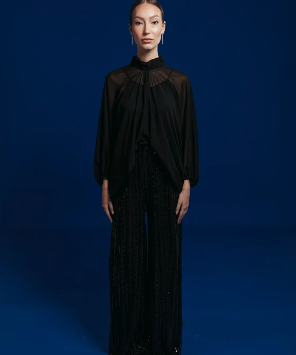 Black chiffon Top - Image 3