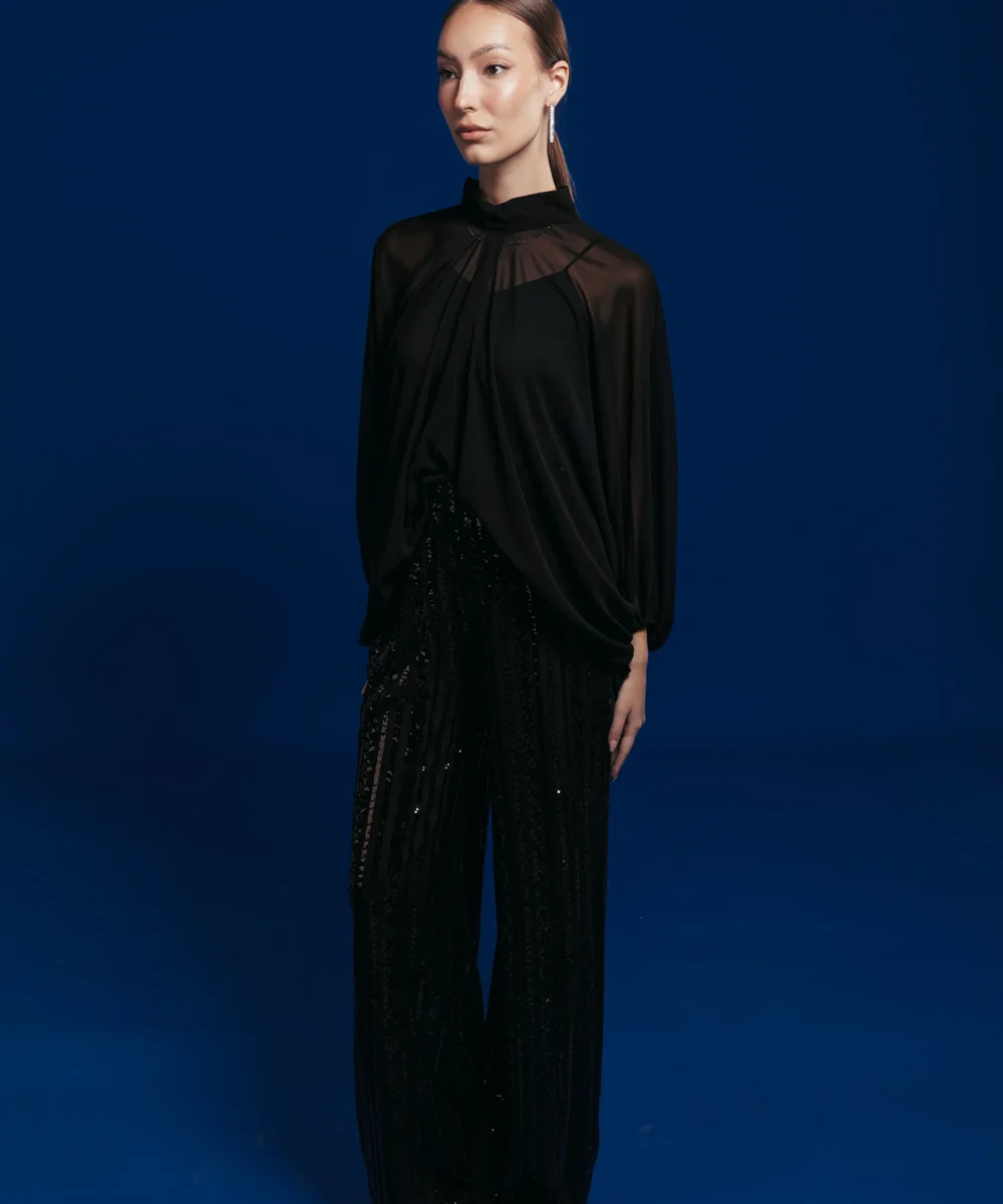 Black chiffon Top - Image 2
