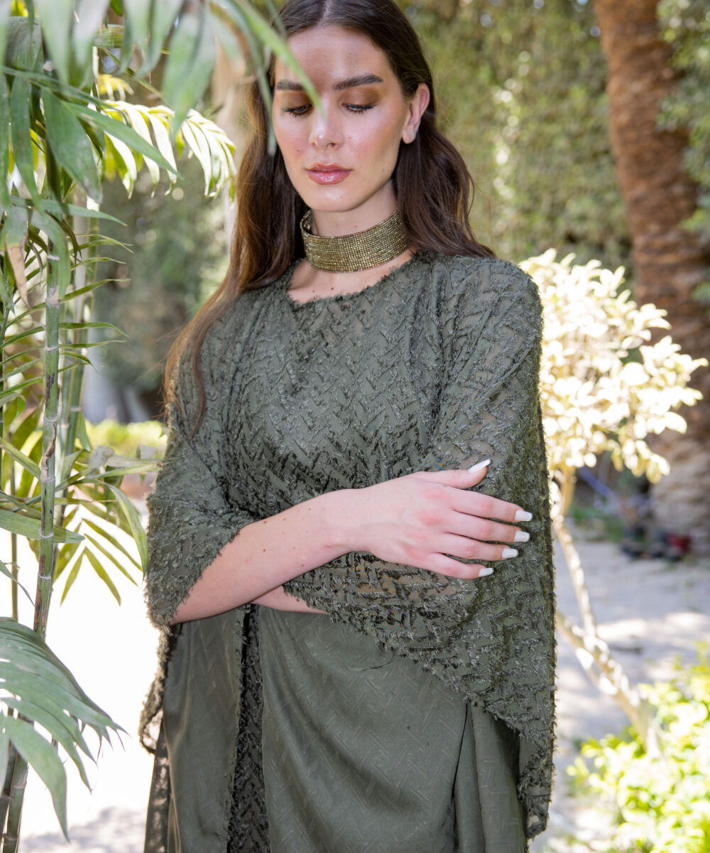 Tribal Olive Dress - Image 8