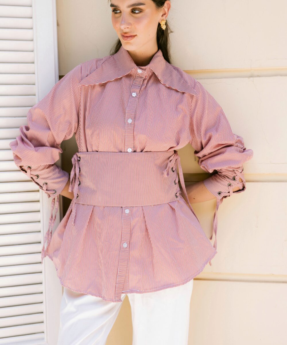 Valentina corsette poplin shirt - Image 13