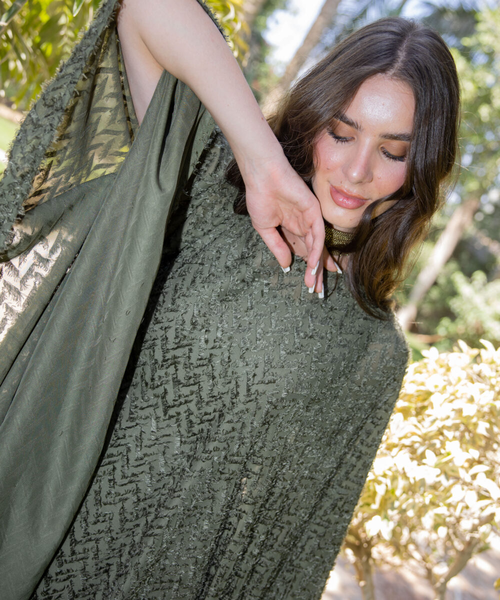 Tribal Olive Dress - Image 7
