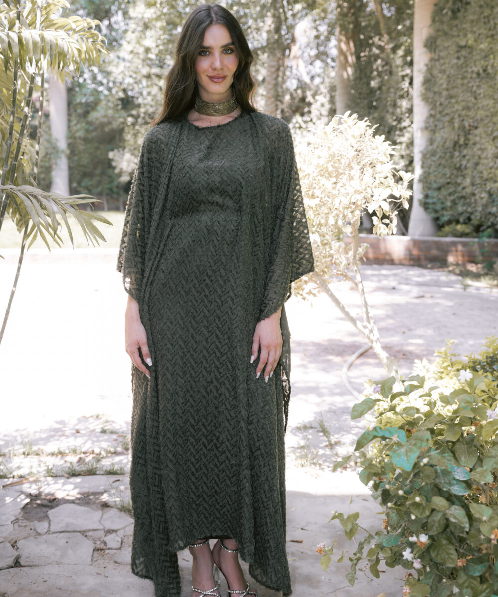 Tribal Olive Dress - Image 6