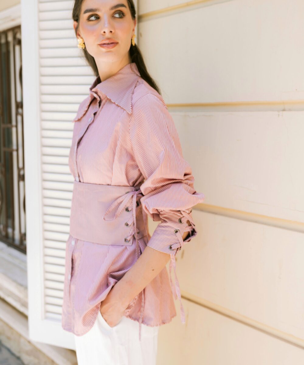 Valentina corsette poplin shirt - Image 12