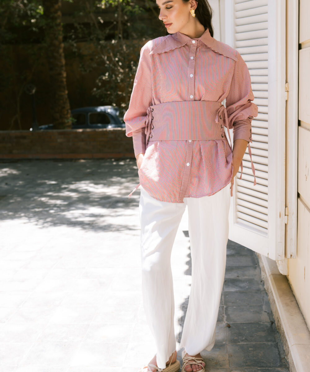 Valentina corsette poplin shirt - Image 9