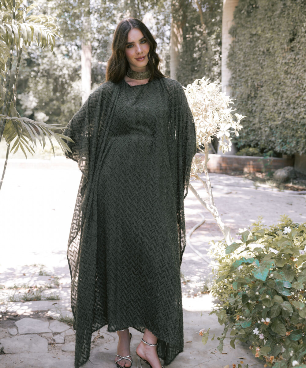 Tribal Olive Dress - Image 5