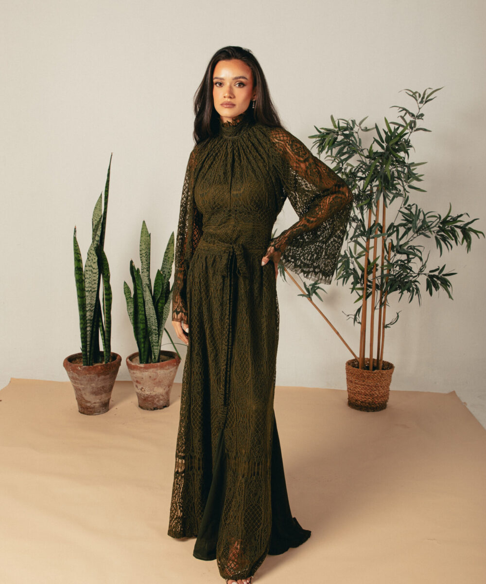 OLIVIA  DRESS - Lace Dress - Image 3