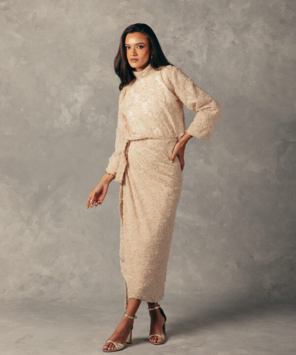 The Latin Draped Set - Beige