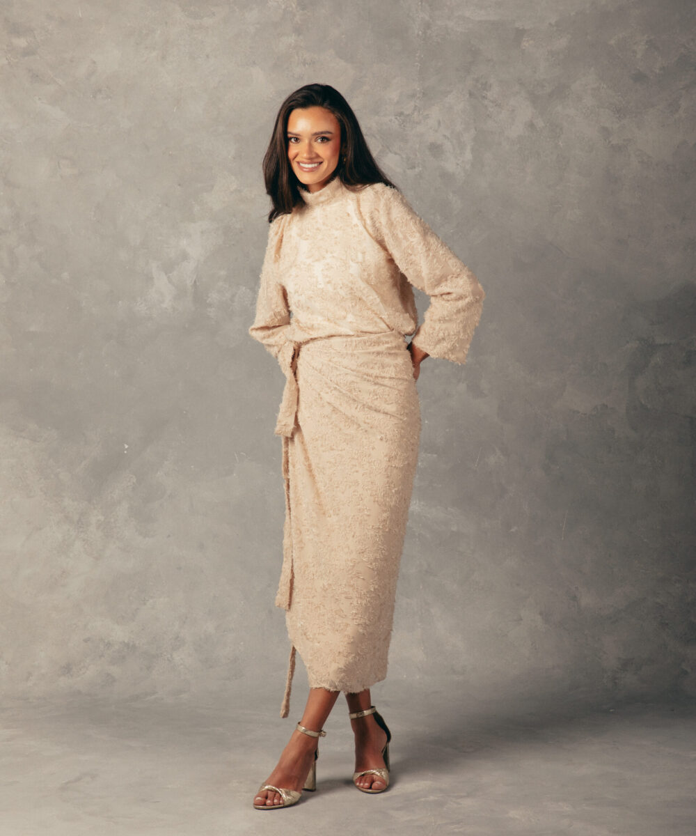 The Latin Draped Set - Beige - Image 9