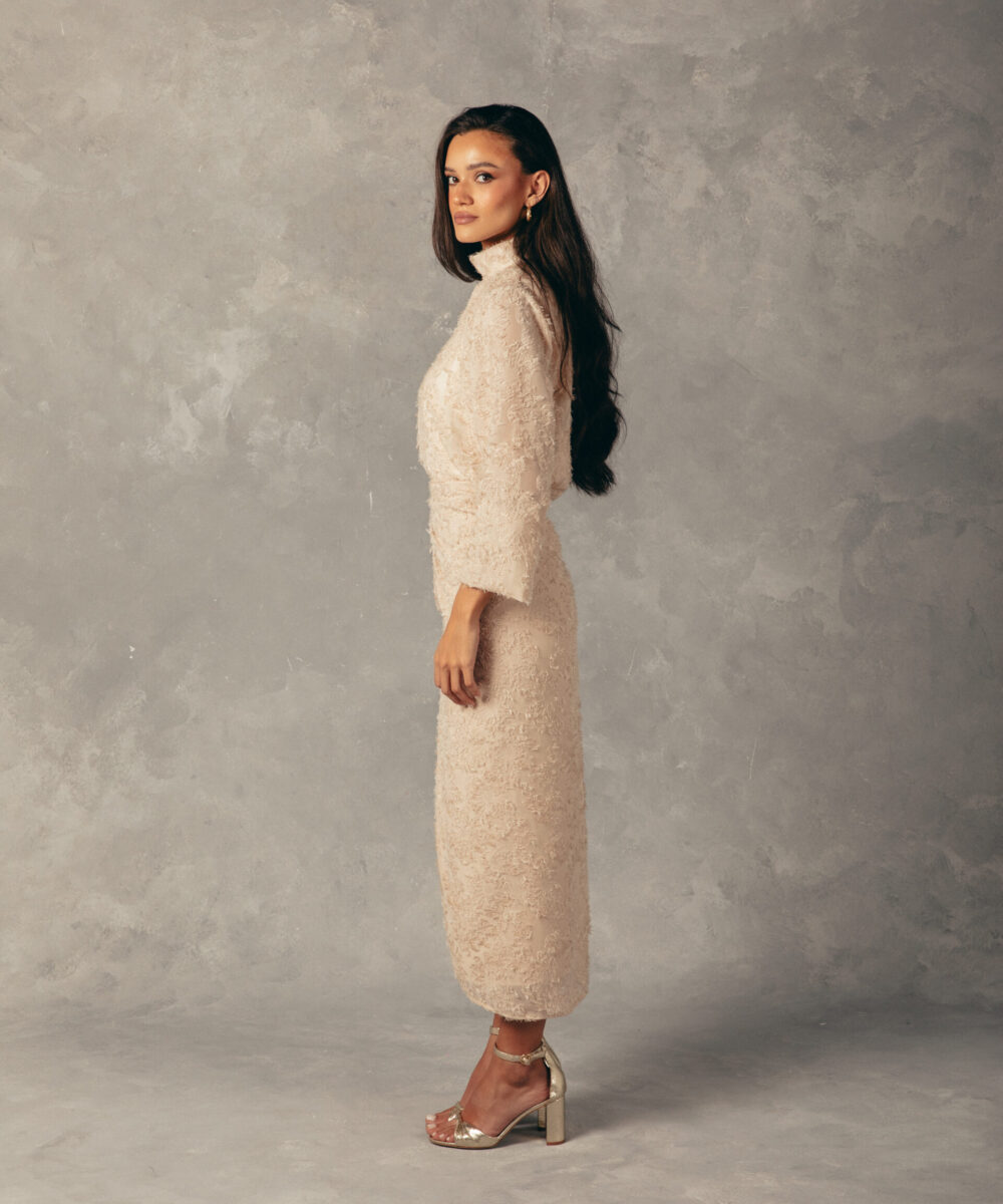 The Latin Draped Set - Beige - Image 7