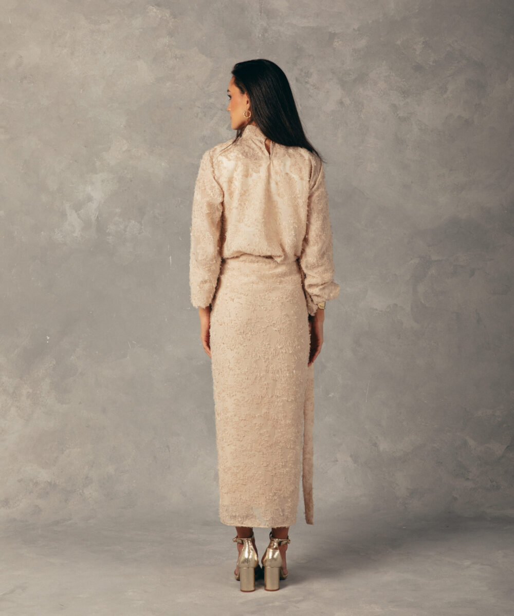 The Latin Draped Set - Beige - Image 6