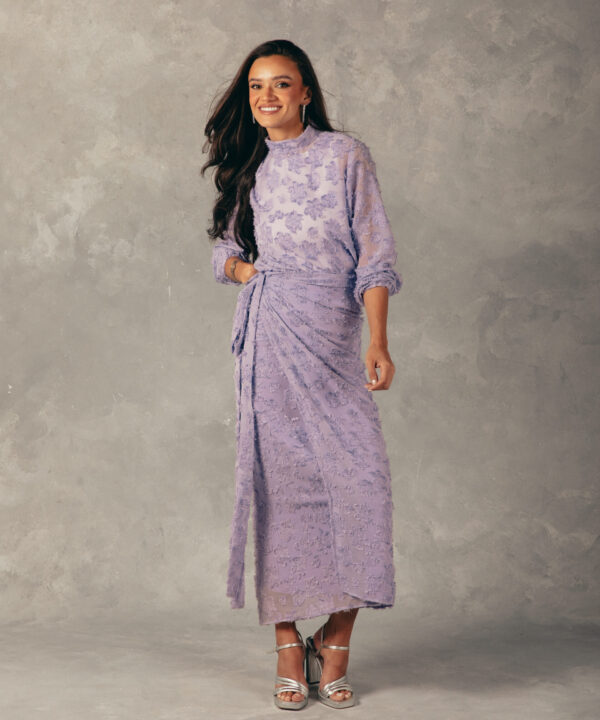 The Latin Draped Set - Lilac