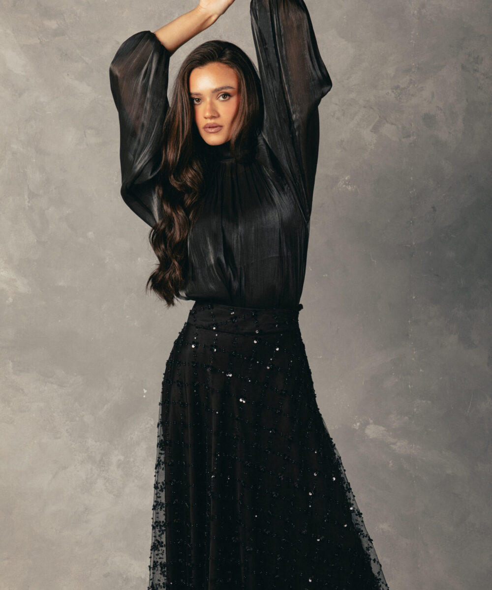 Black Embellished Skirt - Image 4