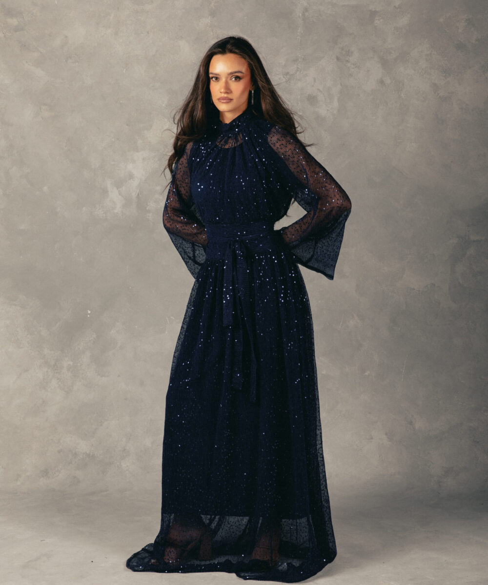 The Constellation Dress - Navy Blue - Image 5