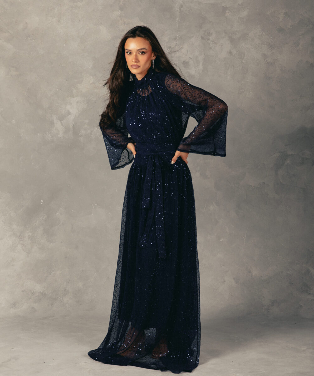 The Constellation Dress - Navy Blue - Image 4