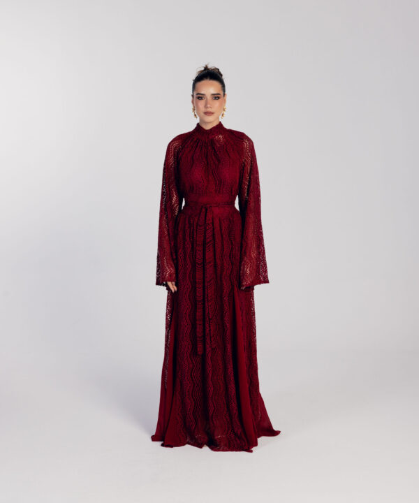 The Ruby Guipure Dress