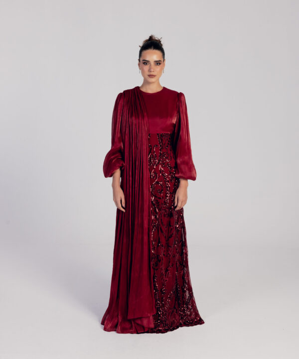The Burgundy Luxe Dress - Pre-order
