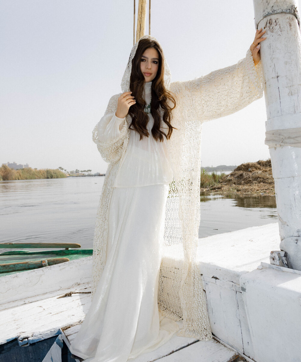 The Sparkle Kimono – Creme