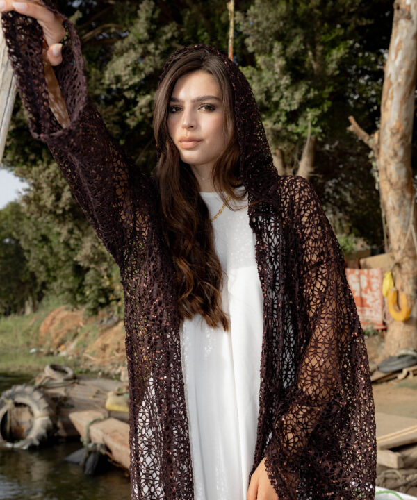 The Sparkle Kimono - Brown